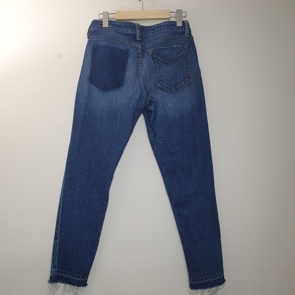 Derek Lam 10 Crosby Denim Mila Patchwork Girlfriend Jeans Size 25 - Picture 5 of 11